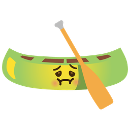 canoe and nauseated face