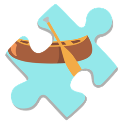 canoe and puzzle piece