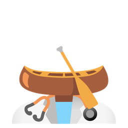 canoe and stethoscope