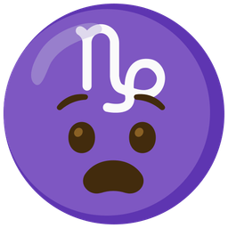 Capricorn and anguished face