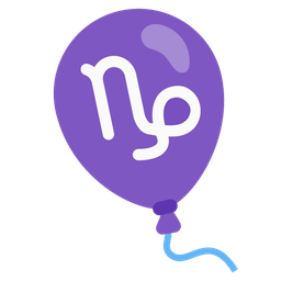 Capricorn and balloon