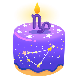 Capricorn and birthday cake