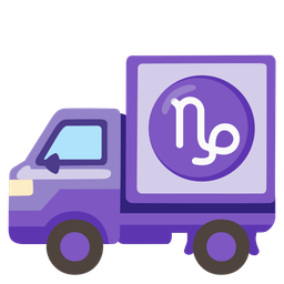 Capricorn and delivery truck