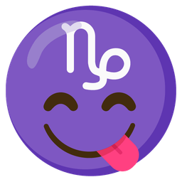 Capricorn and Face savoring food