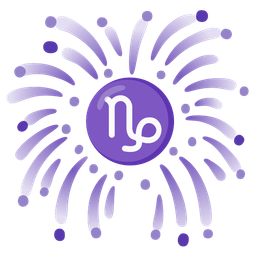 Capricorn and fireworks