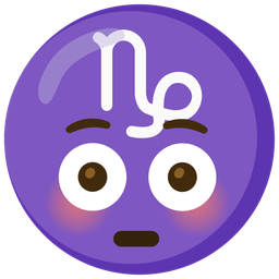 Capricorn and flushed face