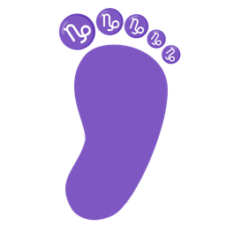 Capricorn and footprints