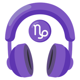 Capricorn and headphone