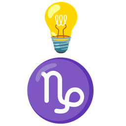 Capricorn and light bulb
