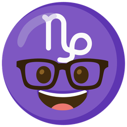 Capricorn and nerd face