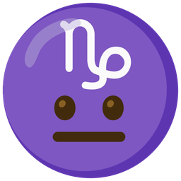 Capricorn and neutral face