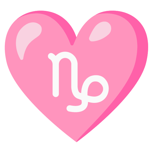 Capricorn and Pink heart