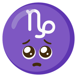 Capricorn and pleading face