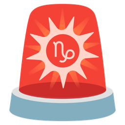 Capricorn and police car light