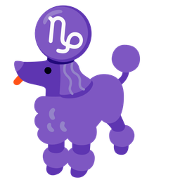 Capricorn and poodle