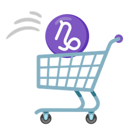 Capricorn and shopping cart