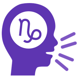 Capricorn and speaking head