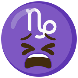 Capricorn and tired face