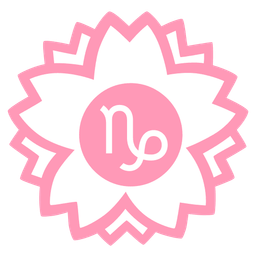 Capricorn and white flower