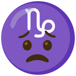 Capricorn and worried face