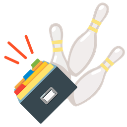 card file box and bowling