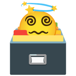 card file box and dizzy