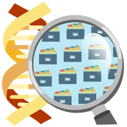 card file box and dna