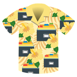 card file box and hibiscus