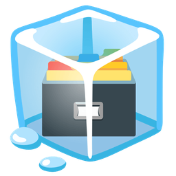 card file box and ice