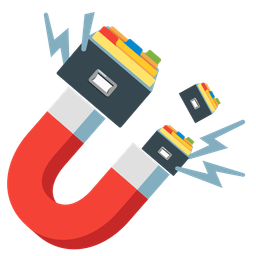 card file box and magnet