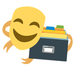 card file box and performing arts