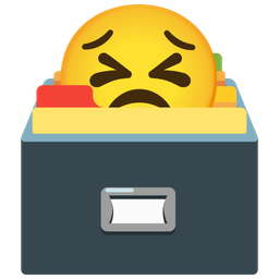 card file box and persevering face