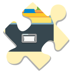 card file box and puzzle piece