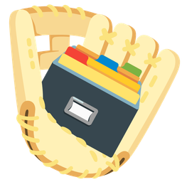 card file box and softball