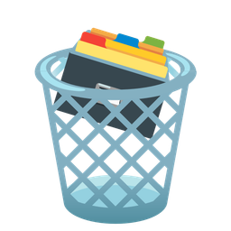 card file box and wastebasket