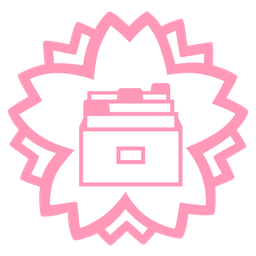 card file box and white flower