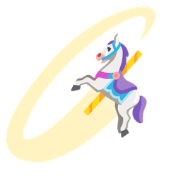 carousel horse and boomerang