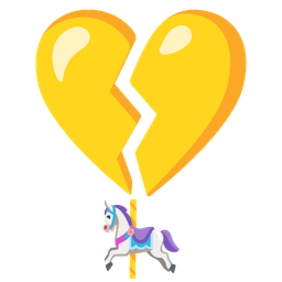 carousel horse and broken heart