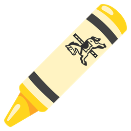 carousel horse and crayon