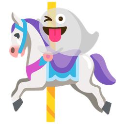 carousel horse and ghost