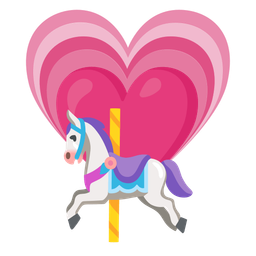 carousel horse and growing heart