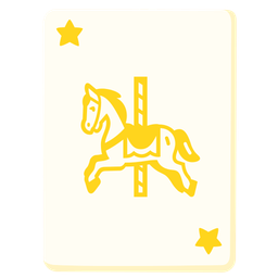 carousel horse and joker