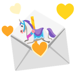 carousel horse and love letter