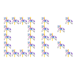 carousel horse and OK button