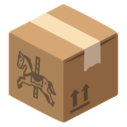 carousel horse and package