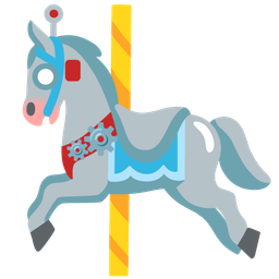 carousel horse and robot