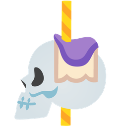 carousel horse and skull