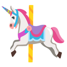 carousel horse and unicorn