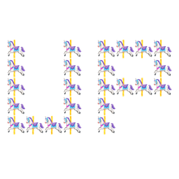 carousel horse and UP! button