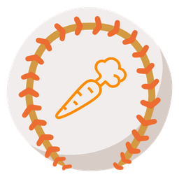 carrot and baseball